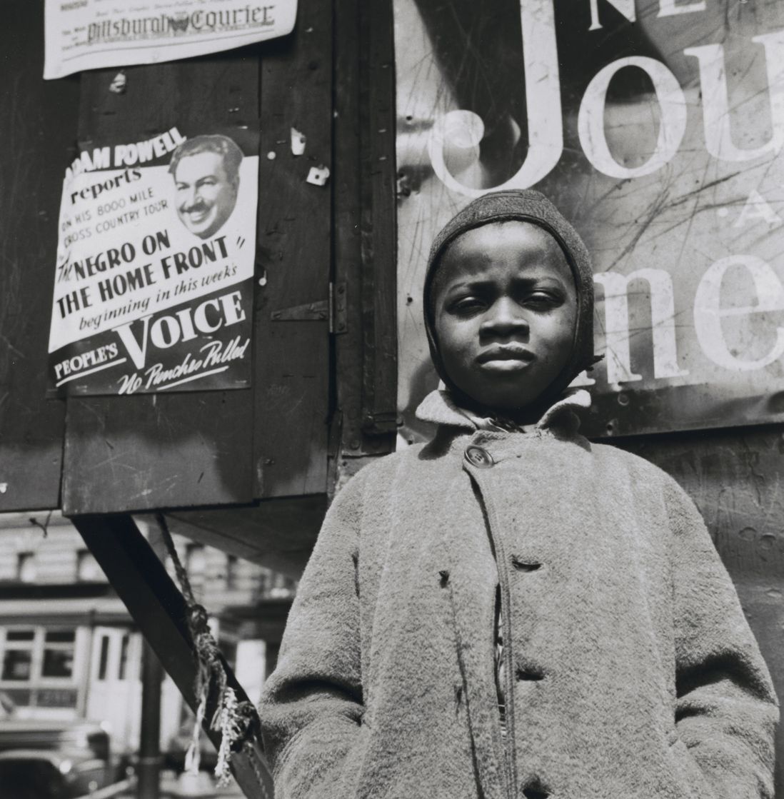 Gordon Parks. Harlem Newsboy, Harlem, New York. 1943. (The Museum of Modern Art, New York.)